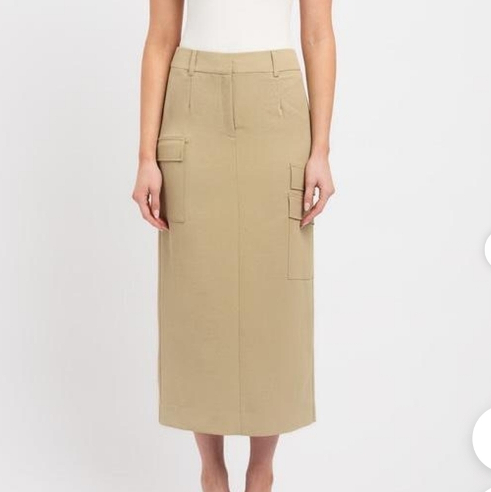 Kookai Ariel Tan Cargo Skirt